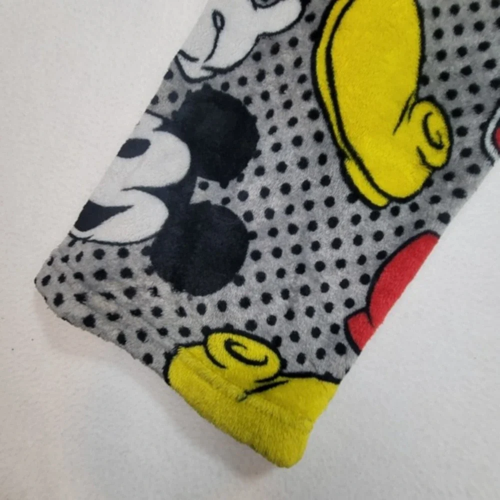 Disney Mickey Mouse Womens Pajama Pants Large Fleece Lounge Sleepwear Drawstring - Picture 7 of 13
